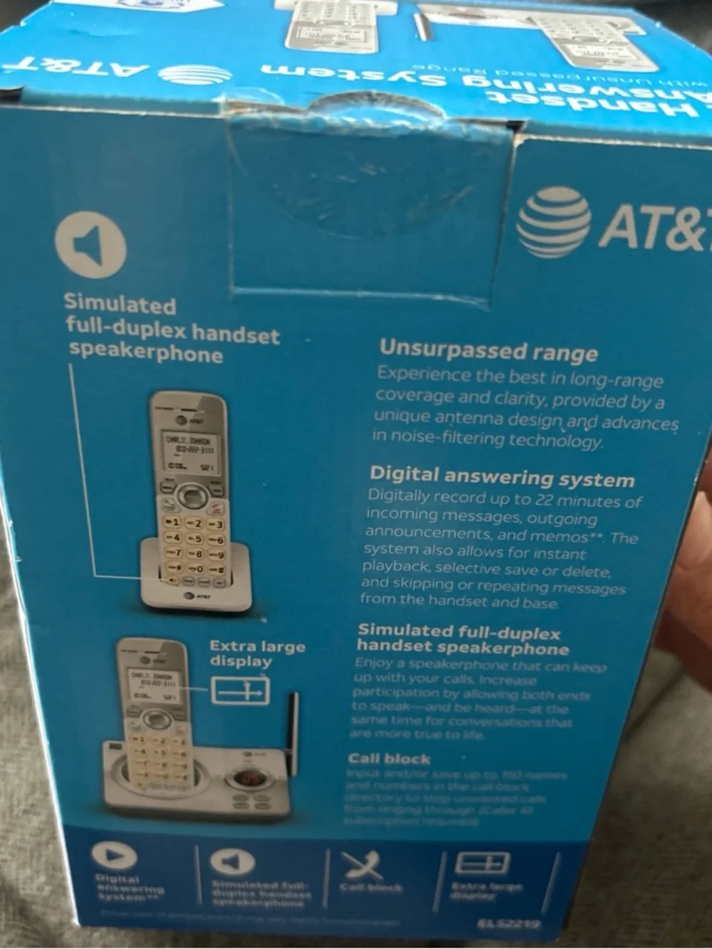 AT&T 2-Handset Cordless Answering System - White